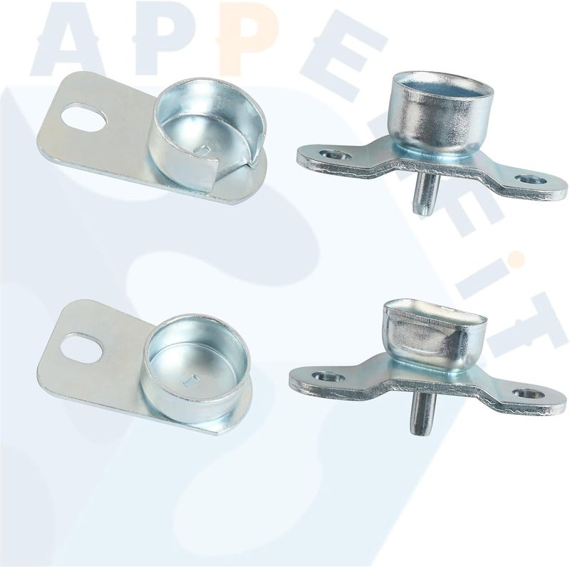 APPERFiT Tailgate Hinge Kit for Rear Tail gate Door Panel & Body Side Compatible with Chevrolet Chevy GMC Truck C1500 C2500 C3500 K1500 K2500 K3500 1993-2000 Tailgate Hardware Parts - Image 2